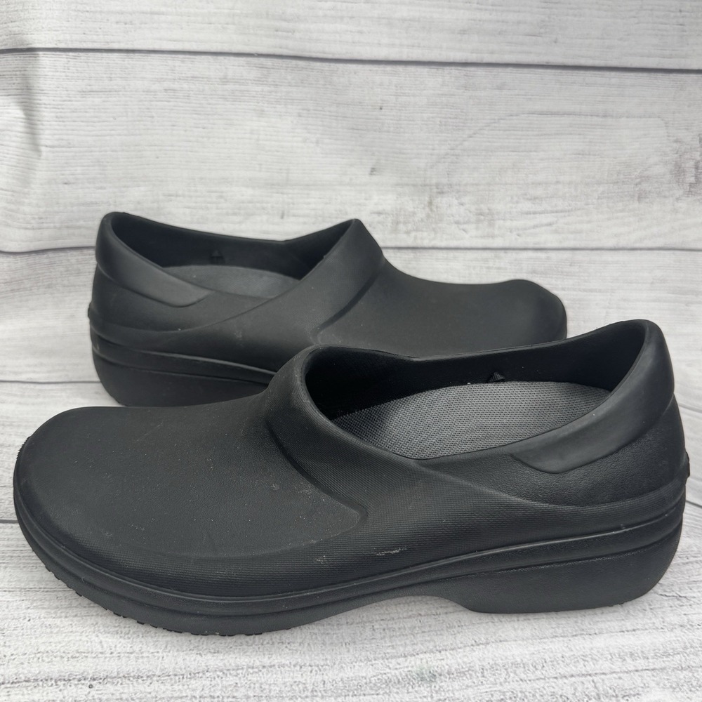 Crocs Neria Pro II Literide Clog Women's Size 9 Black Work shoes Slip Resistant